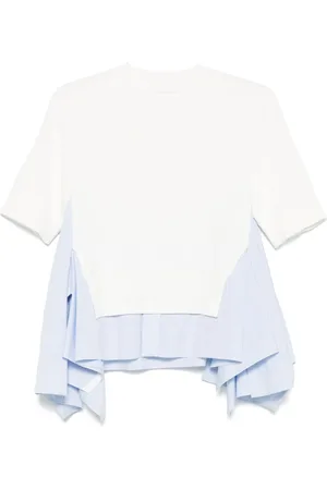 SACAI Top mit Kontrasteinsatz