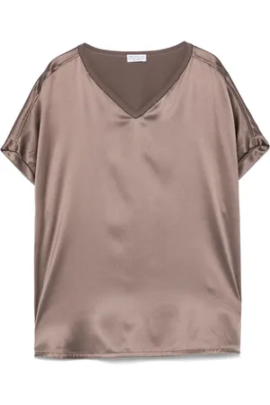 Brunello Cucinelli Top mit Monili-Detail
