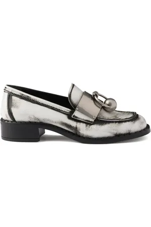 Prada Loafer aus gebürstetem Leder
