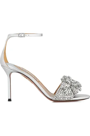 Aquazzura Peony Sandalen mit Kristallen 85mm
