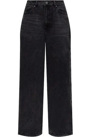 adidas Weite Jeans mit Reißverschlussdetail