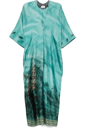PIERRE-LOUIS MASCIA Aloe Maxikleid aus Seide