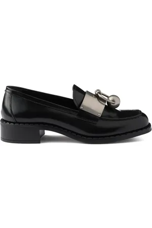 Prada Loafer aus gebürstetem Leder