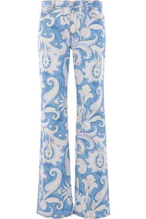 Etro Straight-Leg-Jeans mit Print