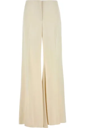 Alexander McQueen Satinhose mit weitem Bein