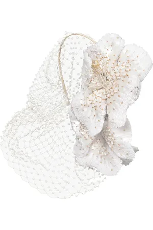 Jennifer Behr Orchideen-Haarschmuck mit violetten Kristallen