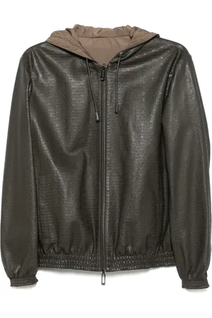 Emporio Armani Jacke mit Logo-Prägung