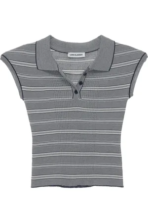 Low Classic Gestricktes Poloshirt