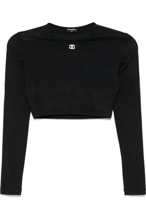 CHANEL 1990-2000s Cropped-Top