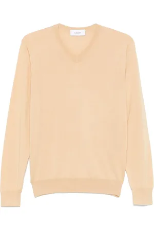 LARDINI T-Shirt mit V-Ausschnitt