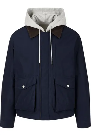 Studio Tomboy Kapuzenjacke mit Cordkragen