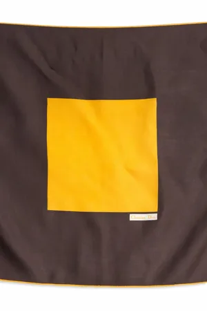 Dior 1980s Brown Seidenschal