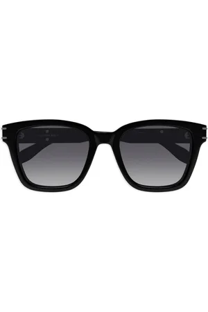 Alexander McQueen Sonnenbrille mit Logo-Print