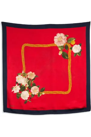 CHANEL 2000s Schal mit Blumenmotiv