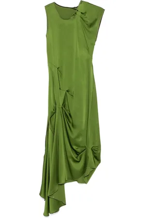 Victoria Beckham Drapiertes Midikleid mit Biesen