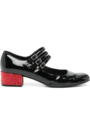 Saint Laurent Mary Janes mit drei Riemen
