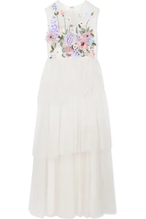 Maison Ava Kleid mit Blumenstickerei