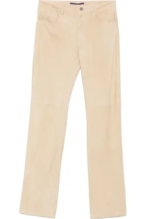Ralph Lauren Gerade Wildlederhose