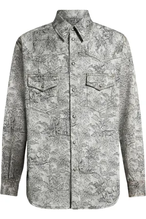 Etro Jeans-Hemdjacke aus Leinen