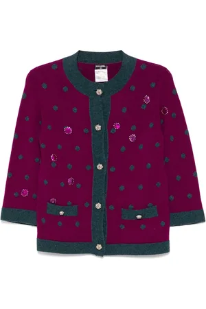CHANEL 2008 Cardigan mit Polka Dots