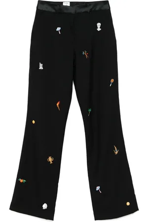Casablanca Hose mit Motiv-Stickerei