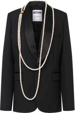 Moschino Blazer mit Kunstperlen