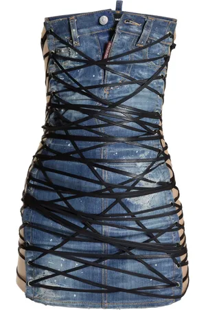 Dsquared2 Jeanskleid mit Corsage