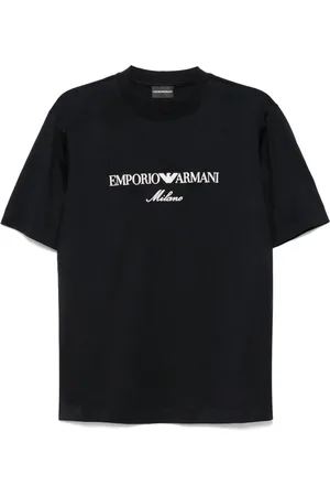 Emporio Armani T-Shirt mit Logo-Stickerei