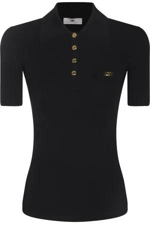 Elisabetta Franchi Geripptes Poloshirt