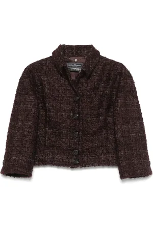 Salvatore Ferragamo 2000s Bouclé-Jacke
