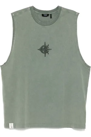 FIVE CM Trägershirt mit Logo-Stickerei