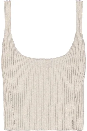 LANEUS Gestricktes Lurex-Top
