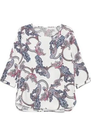 CENERE GB Bluse mit grafischem Print
