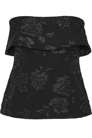 ROTATE Top aus Blumen-Jacquard