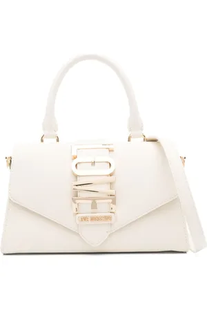 Moschino Handtasche mit Logo-Schild