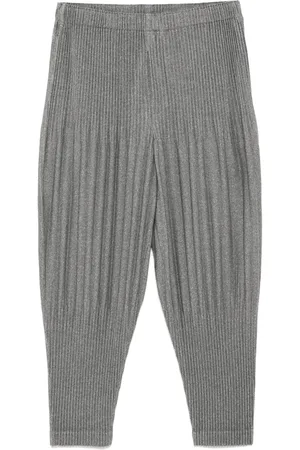 Issey Miyake Cropped-Hose mit Bundfalten