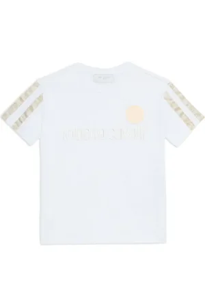 Roberto Cavalli T-Shirt mit Logo-Stickerei