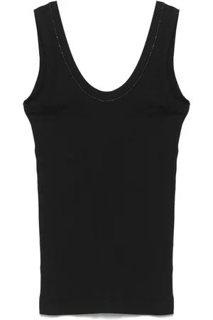 Brunello Cucinelli Geripptes Tanktop