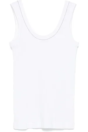 Brunello Cucinelli Geripptes Tanktop