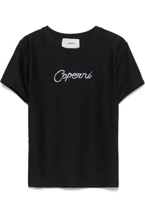 COPERNI T-Shirt mit kristallverziertem Logo