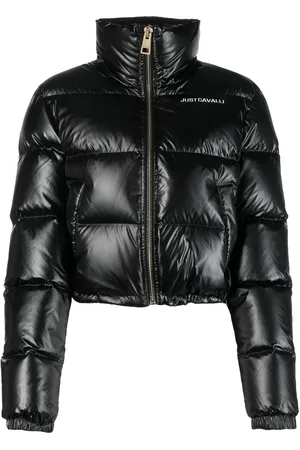 Roberto Cavalli Daunenjacke mit Stehkragen