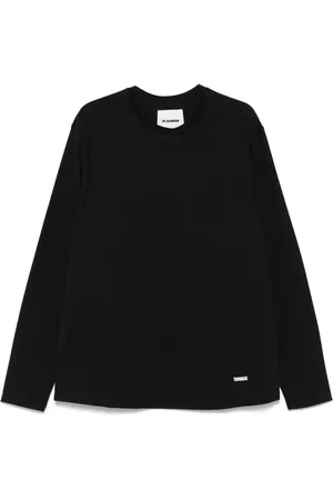 Jil Sander T-Shirt mit Logo-Schild