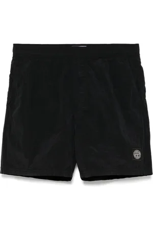 Stone Island Shorts mit Logo-Applikation