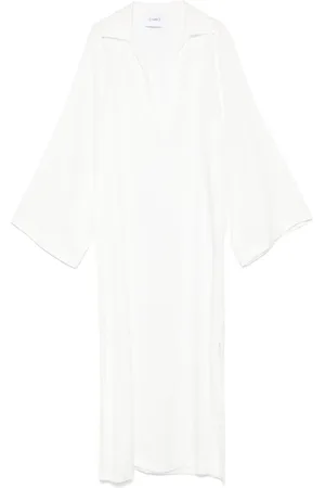 NUDE Midikleid mit V-Ausschnitt