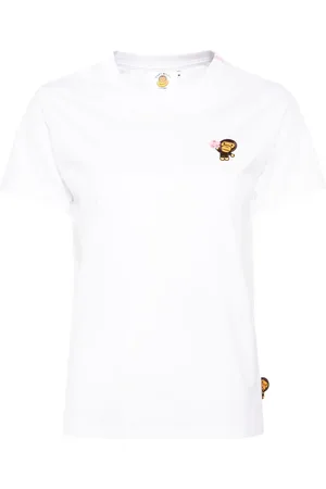A Bathing Ape T-Shirt mit Logo-Stickerei