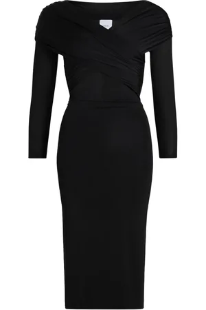 Patou Kleid mit überkreuztem Kragen