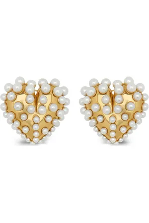 Oscar de la Renta Ohrclips in Herzform