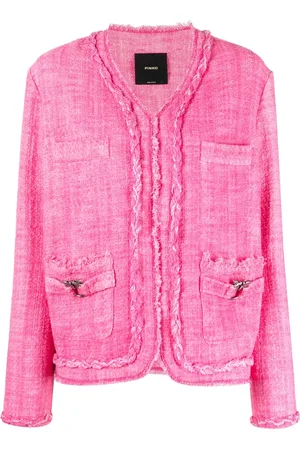 Pinko Tweed-Jacke mit Logo
