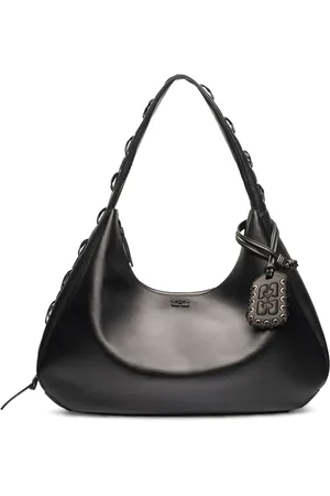 Ganni XXL Schultertasche aus Leder