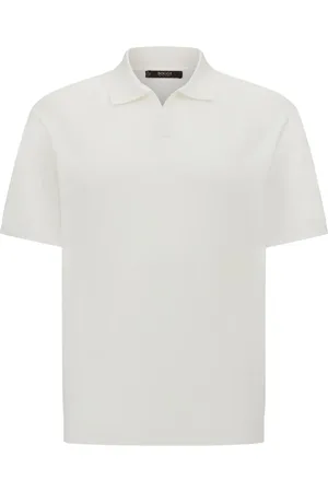 Boggi Milano Gestricktes Poloshirt